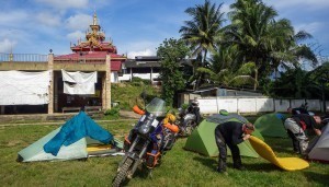 Camping with motorcycles