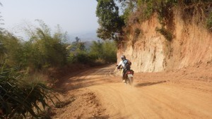 Great trails off road motorcycle tour around Chiang Rai