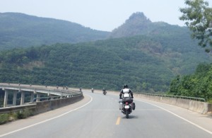China motorcycle tour group headed north