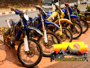 Yamaha WR 250 f for a Thailand off road motorcycle tour